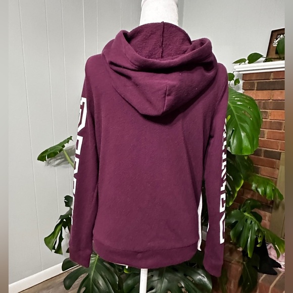 🛍️ Pink Victoria’s Secret maroon hoodie Size XS - Picture 5 of 10
